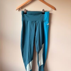 Adidas Teal and Blue Leggings